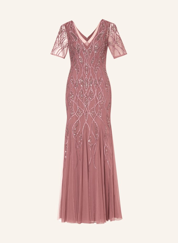 ADRIANNA PAPELL Dress with glitter thread and decorative gems