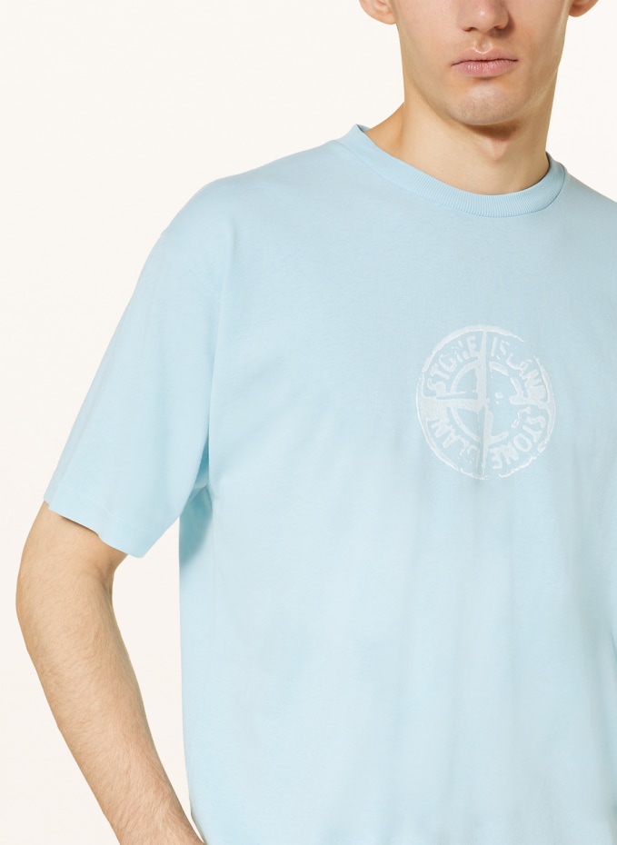 Light blue stone hot sale island t shirt