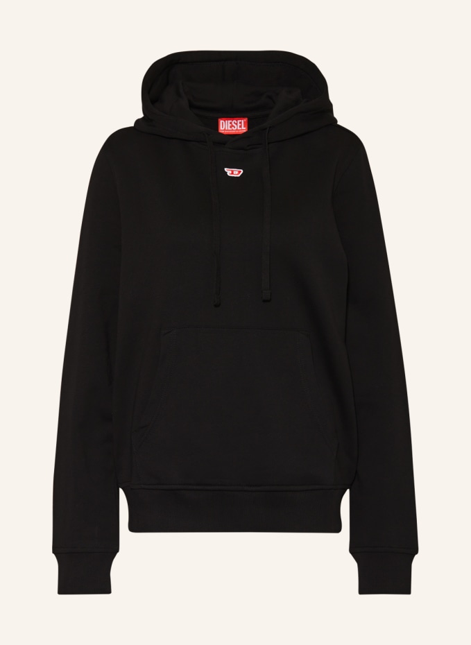 Black diesel outlet hoodie