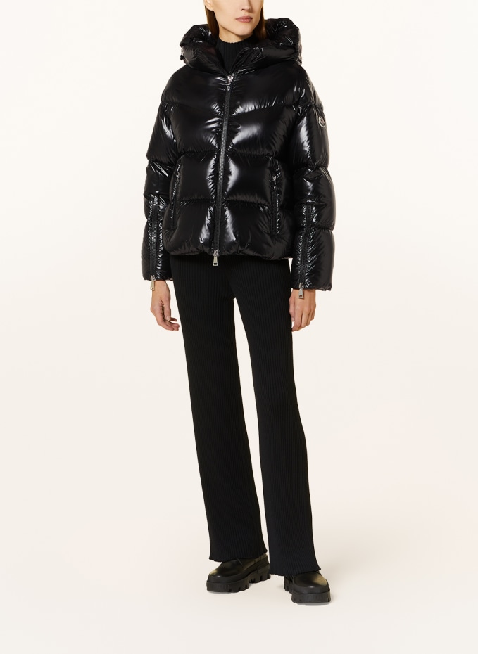 MONCLER Down jacket HUPPE in black MONCLER Down jacket HUPPE in black