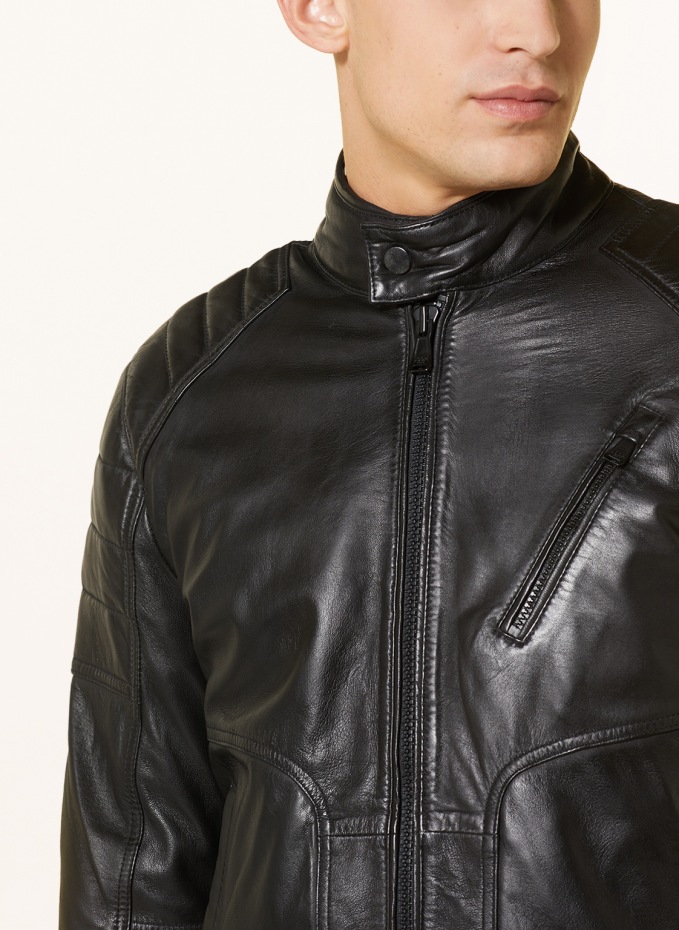 JOOP! JEANS Leather jacket in black