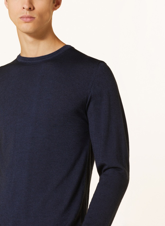 DANIELE FIESOLI Sweater made of merino wool in dark blue