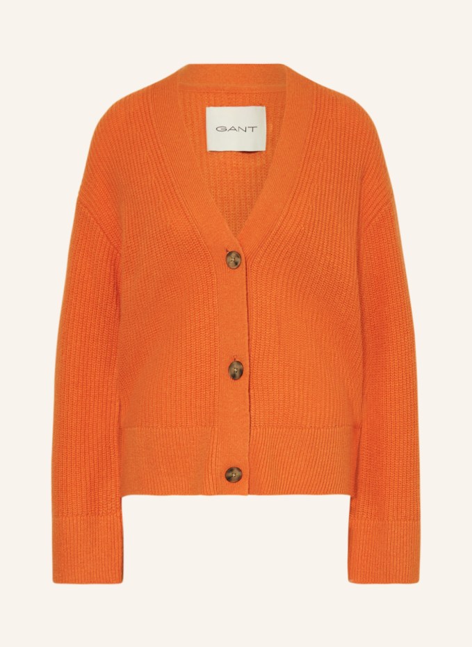 Ribbed Bouclé Cardigan - GANT