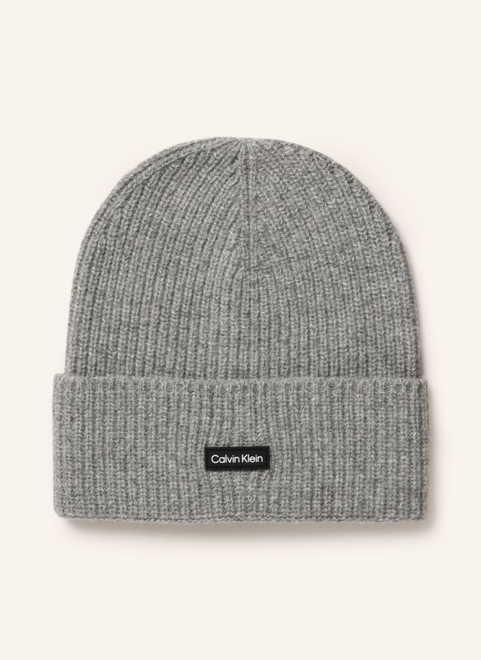 Calvin klein grey beanie sale