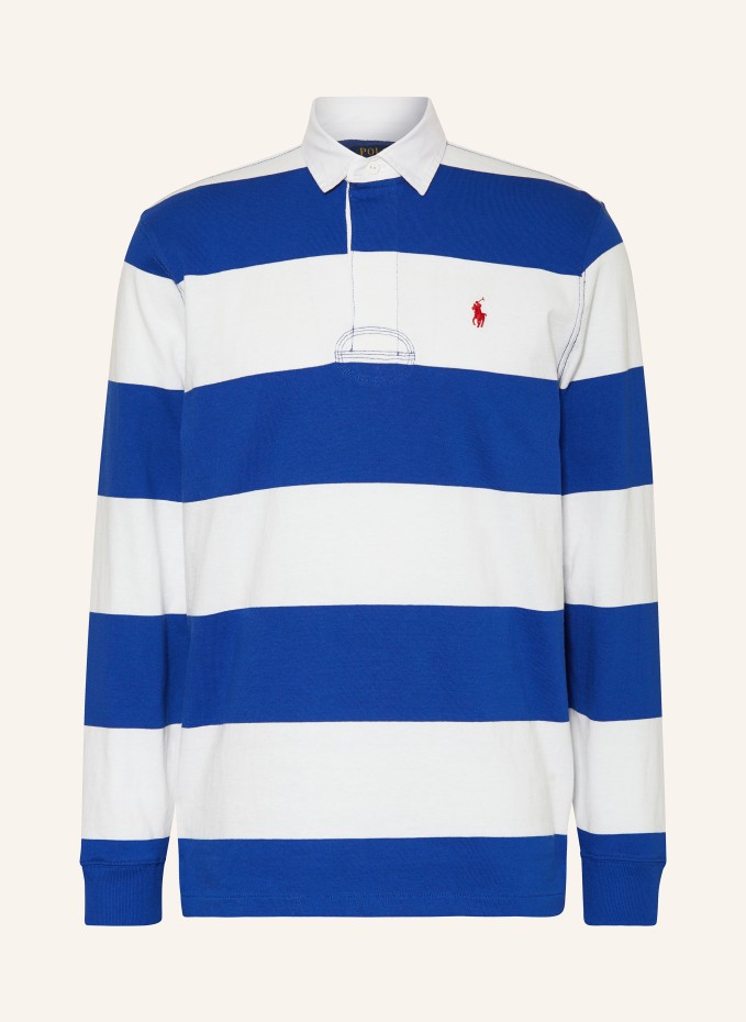 POLO RALPH LAUREN Rugby shirt classic fit in blue/ white