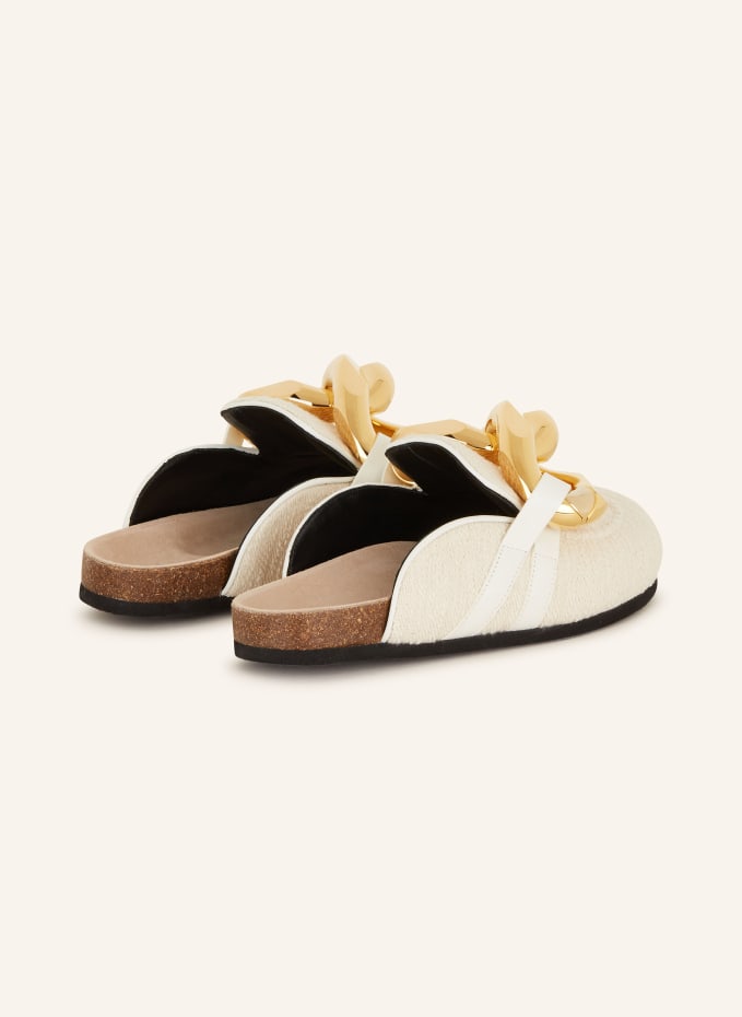 JW ANDERSON Mules CHAIN in beige/ gold