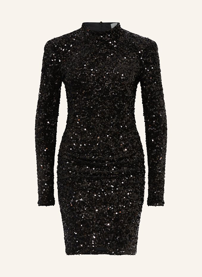 JUNE FRIDAYS Cocktail dress with sequins in black