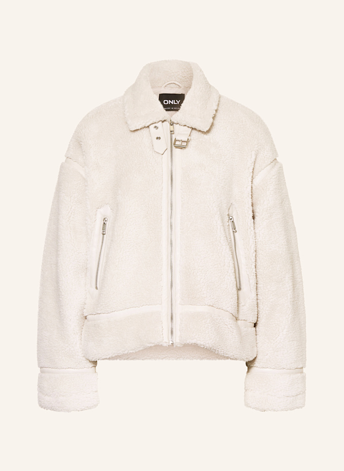 ONLY Teddy jacket in ecru