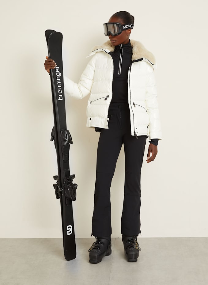 MONCLER GRENOBLE Softshell ski pants in black