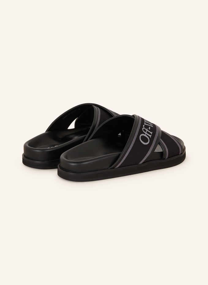 Off-White Slides CLOUD in black