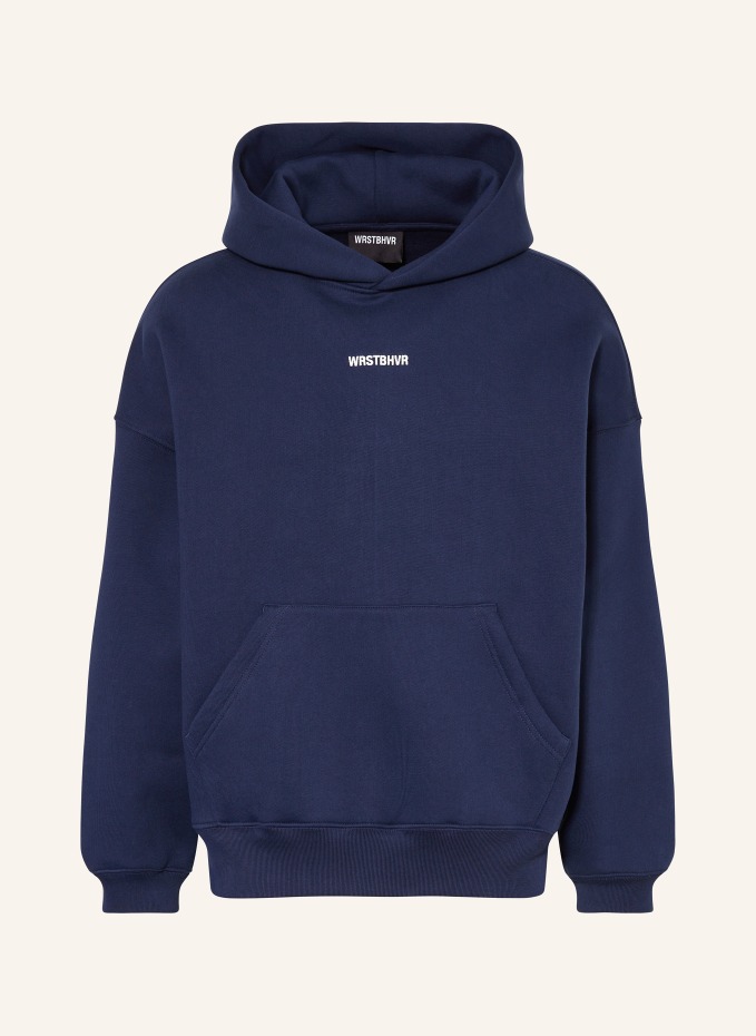 Hako Wrstbhvr Hoodie Damen Wrstbhvr Blauer Hoodie WRSTBHVR