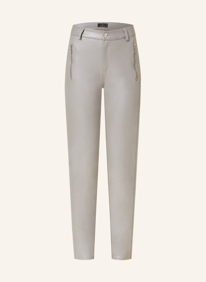 High-Waist Tapered Trousers - Beige, L'MOMO