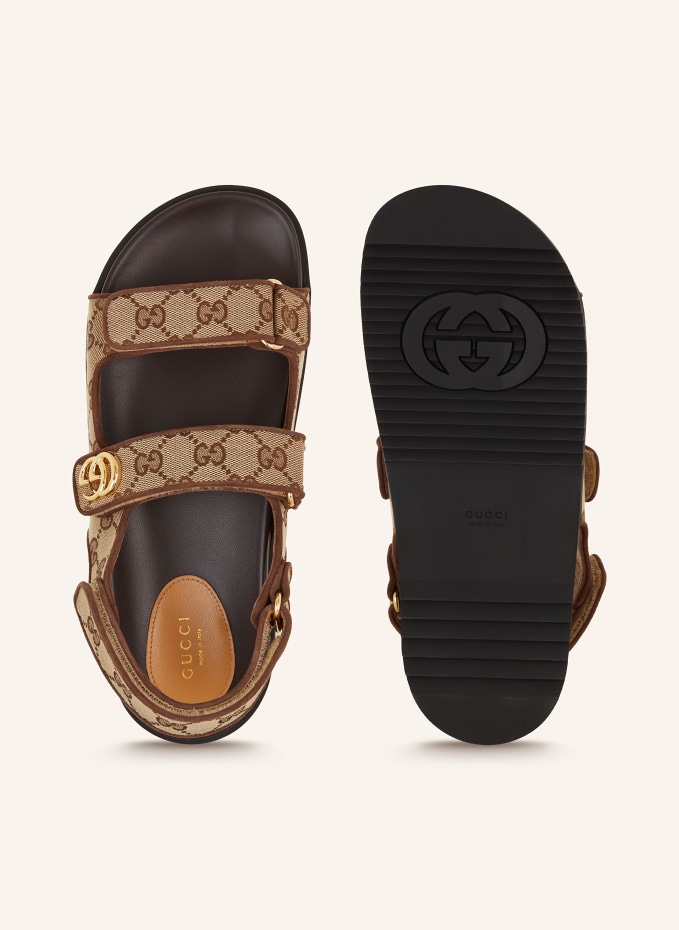 Rubber Buckle Strap Sandals - RE/WAY Gucci