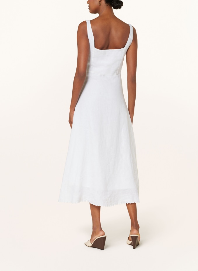 riani linen dress Linen Dress with a Shirt Collar