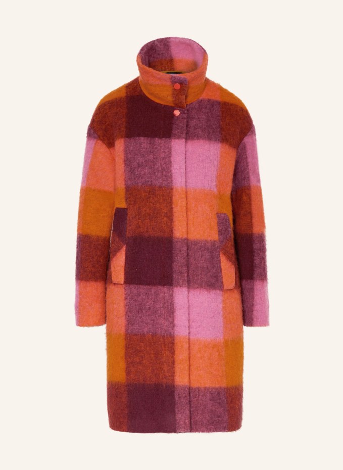 FUCHS SCHMITT Mantel in orange/ pink/ dunkelrot
