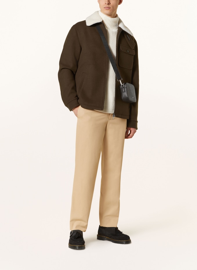 WOOLRICH Jacke MELTON in dunkelbraun