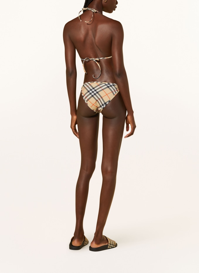 【関税＆送料込み】Burberry Triangle Bikini Top Burberry Triangle Bikini Top in Cotton Ip Check | FWRD