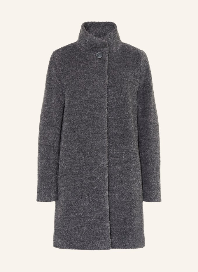 ICONS CINZIA ROCCA Coat with alpaca in blue