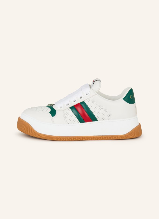 GUCCI Sneakers in white green red