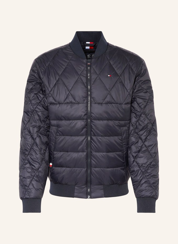 TOMMY HILFIGER Quilted bomber jacket in black