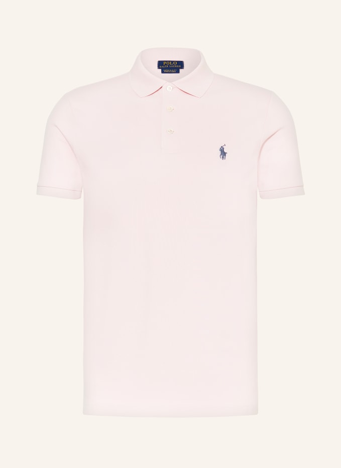 POLO RALPH LAUREN Piqué polo shirt custom slim fit in white