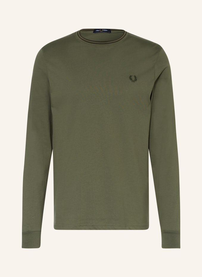 ★正規品★ 【FRED PERRY】 Long sleeve Crew Neck T-shirt Fred Perry LONG SLEEVE CREW NECK T-SHIRT Black | BSTN Store