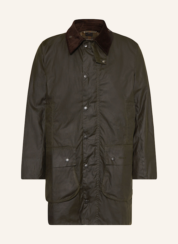 【バブアー】BARBOUR BORDER WAX JACKET VTG 80s Barbour 2 Crown Warrant Border Wax Jacket Size 84cm