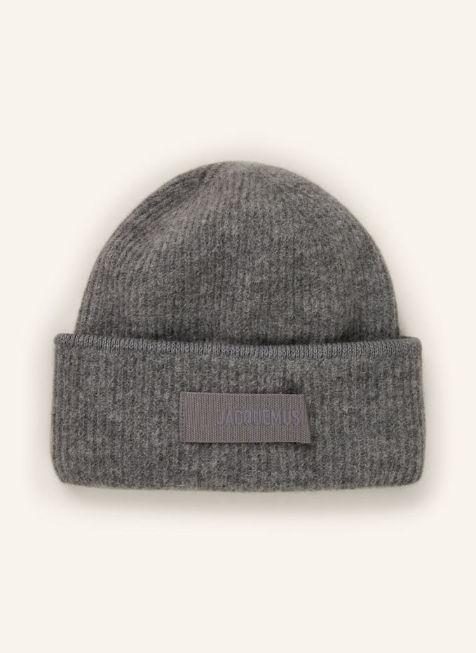 JACQUEMUS Hat LE BONNET GROS GRAIN with alpaca in ecru