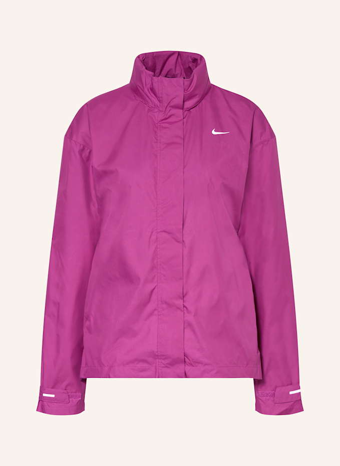 nike essential running jacket pink