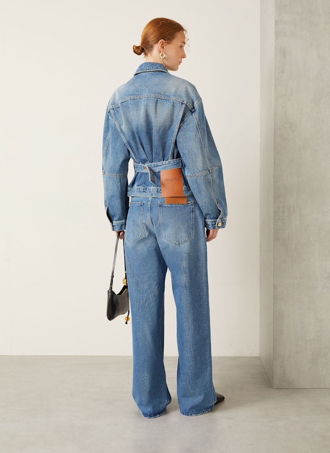 【関税＆送料込み】Jacquemus 'Le De-NARmes Large' Jeans JACQUEMUS Jeans LE DE-NIMES LARGE in 990 black