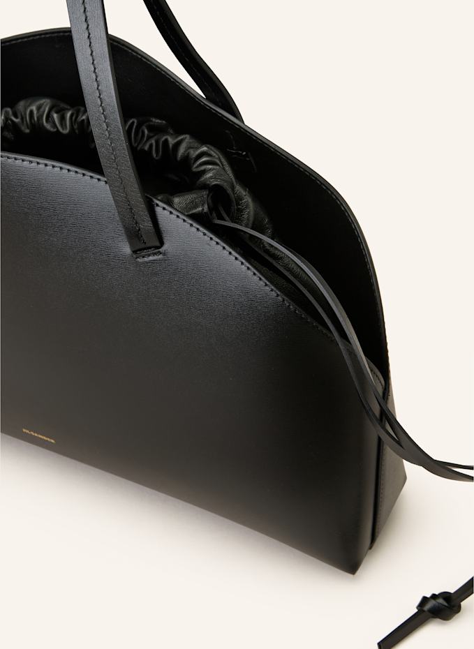 JIL SANDER Shoulder bag CURVE MEDIUM in black