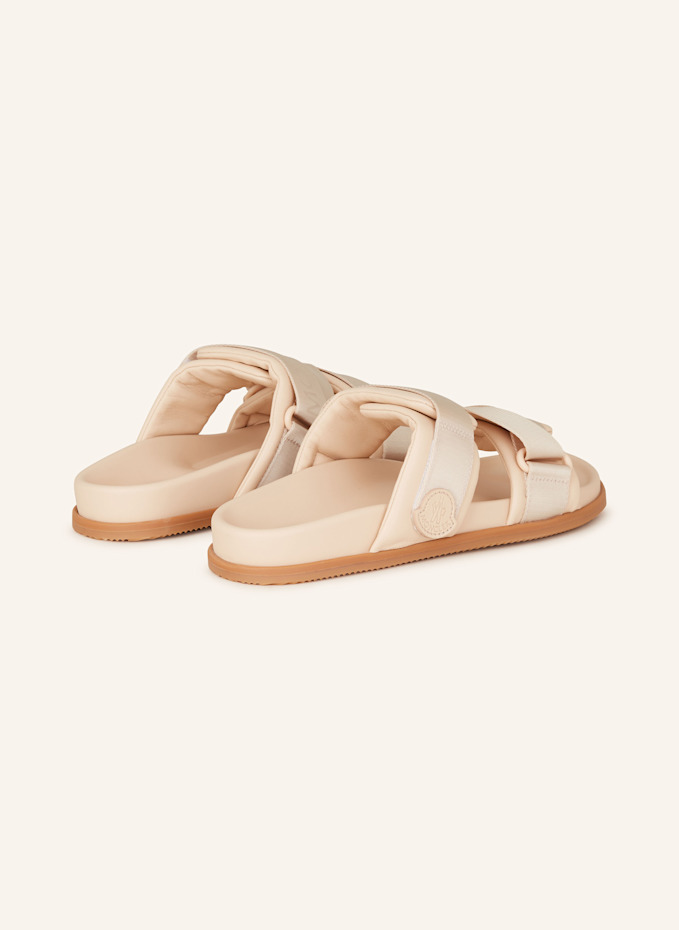 【関税込み】MONCLER \"Mon Summer\" slides Moncler Men's Mon Summer Slide Sandals | Neiman Marcus