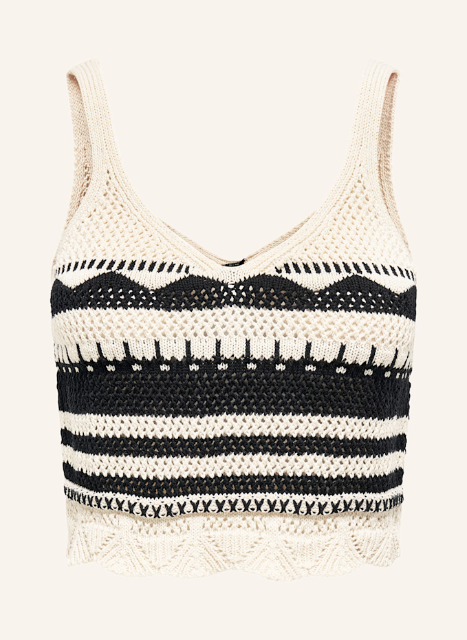 quui / 新品・未使用 string knit bustier【écru】 quui /string knit bustier【écru】 TEXTURED KNIT BUSITER TOP