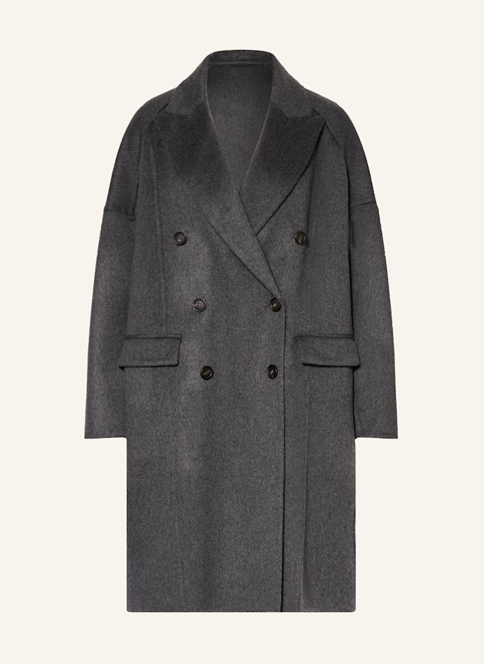 BRUNELLO CUCINELLI Cashmere coat in gray