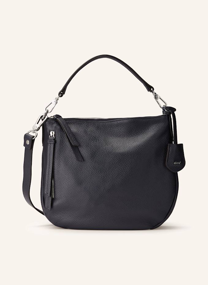 Juna Handbag Abro Hobo Bag Schwarz Abro Leather Adria Hobo Bag