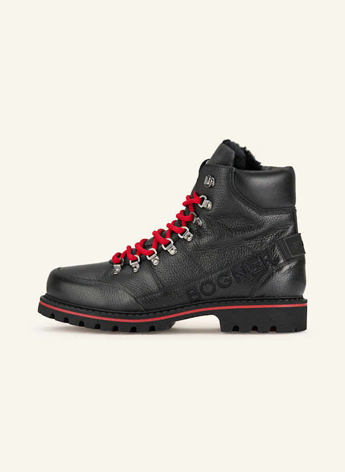 BOGNER Lace-up boots HELSINKI S 26 lined in black / red