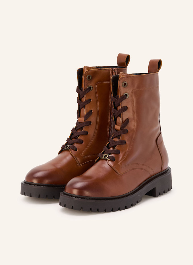 Lace Up Marco Polo Boots Braun Marc O'Polo PHIA Lace-up Ankle