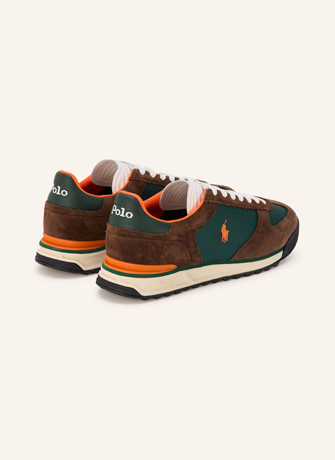POLO RALPH LAUREN Sneakers in dark green / brown / orange display picture 1