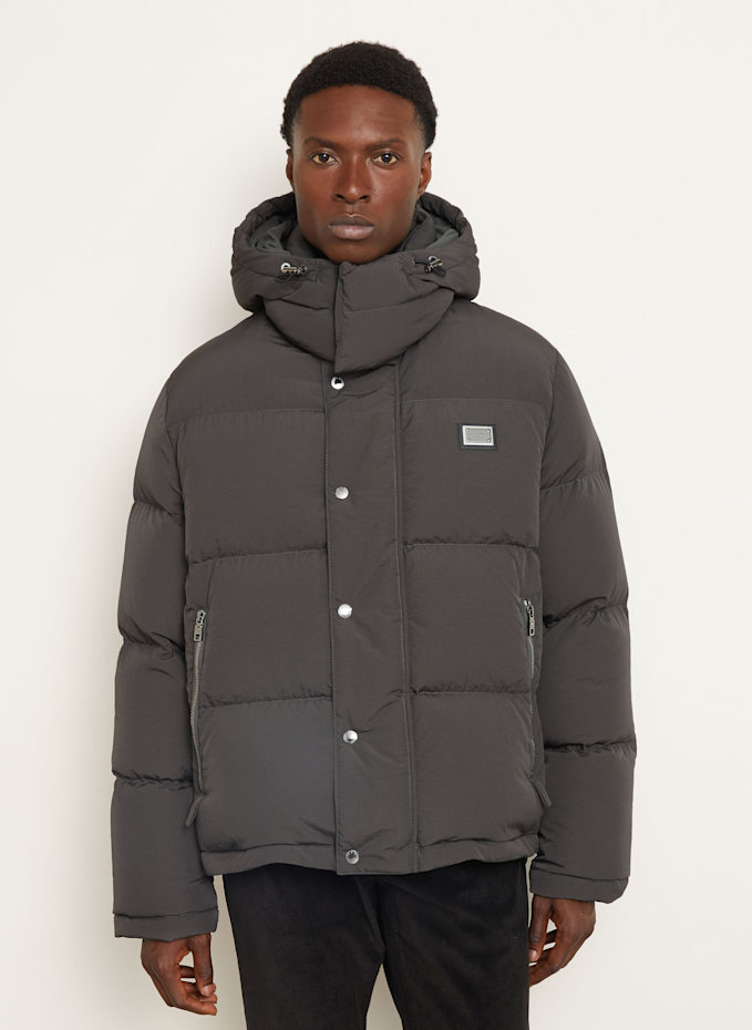 DOLCE & GABBANA Down jacket in dark gray