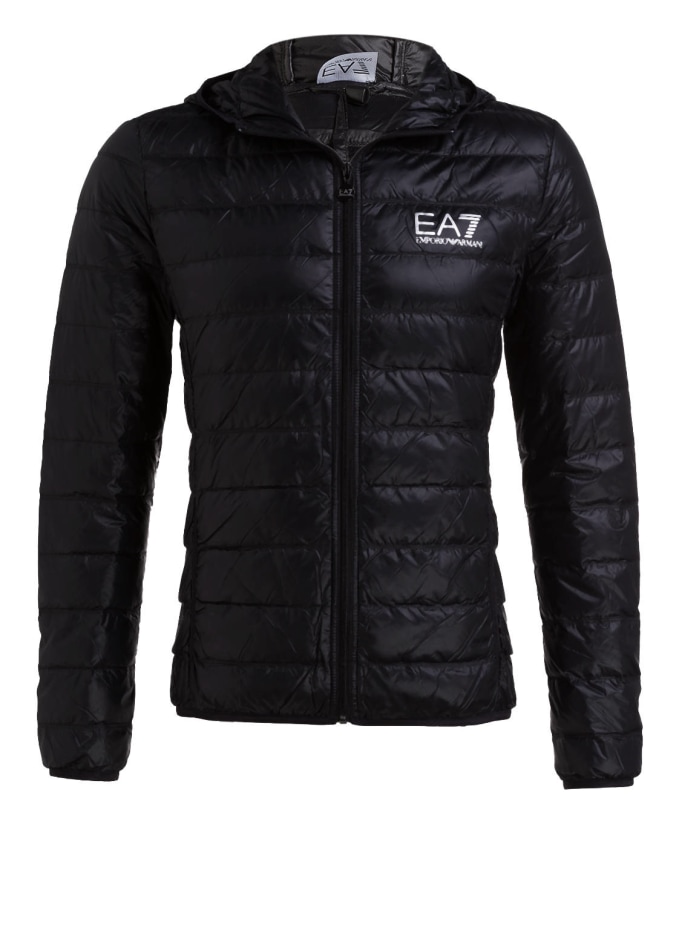 EA7 EMPORIO ARMANI Lightweight down jacket in dark green