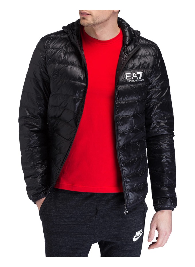 Red on sale ea7 coat