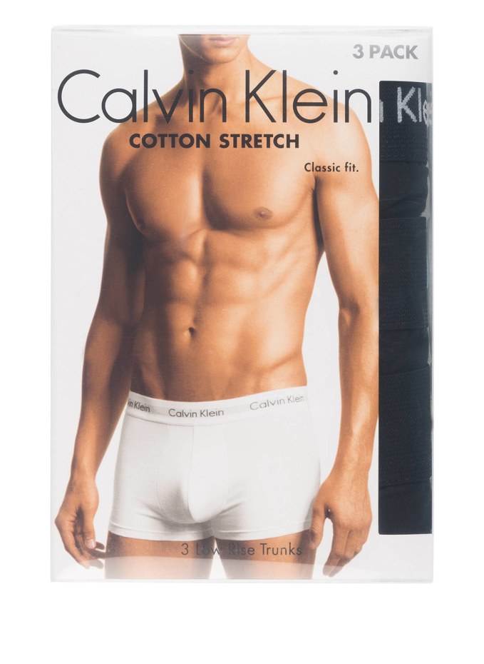 Boxer shorts Calvin Klein Modern Cotton Stretch Low Rise Trunk 3-Pack  Black/ White/ Grey Heather