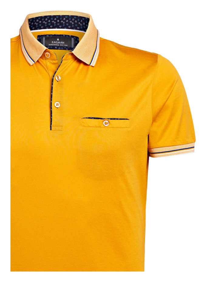 RAGMAN Jersey polo shirt in blue