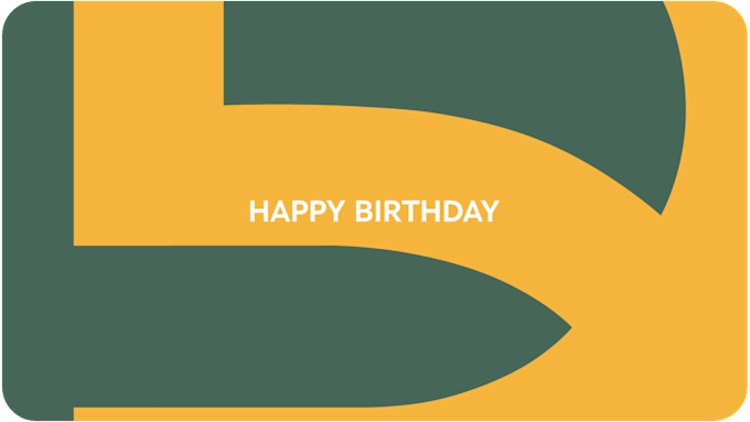 Motiv: Happy Birthday (Grün)