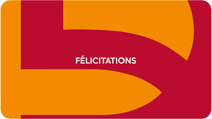 Motif: Félicitations
