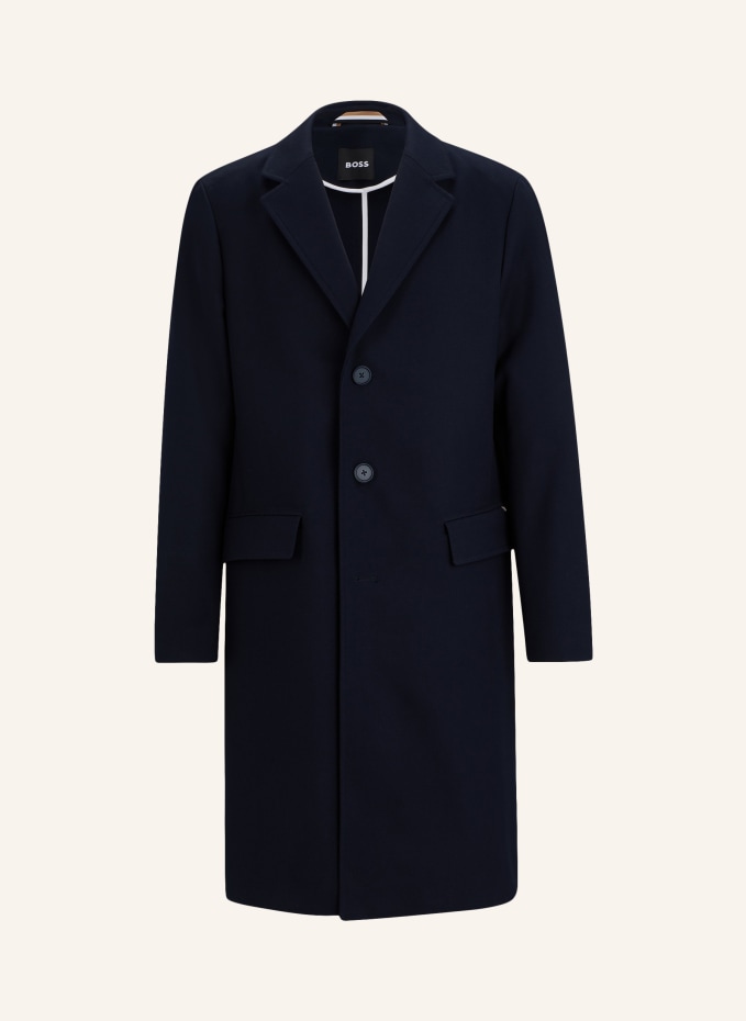BOSS Klassischer Mantel C-HYDE-FLAPS-HL-241 Slim Fit in braun