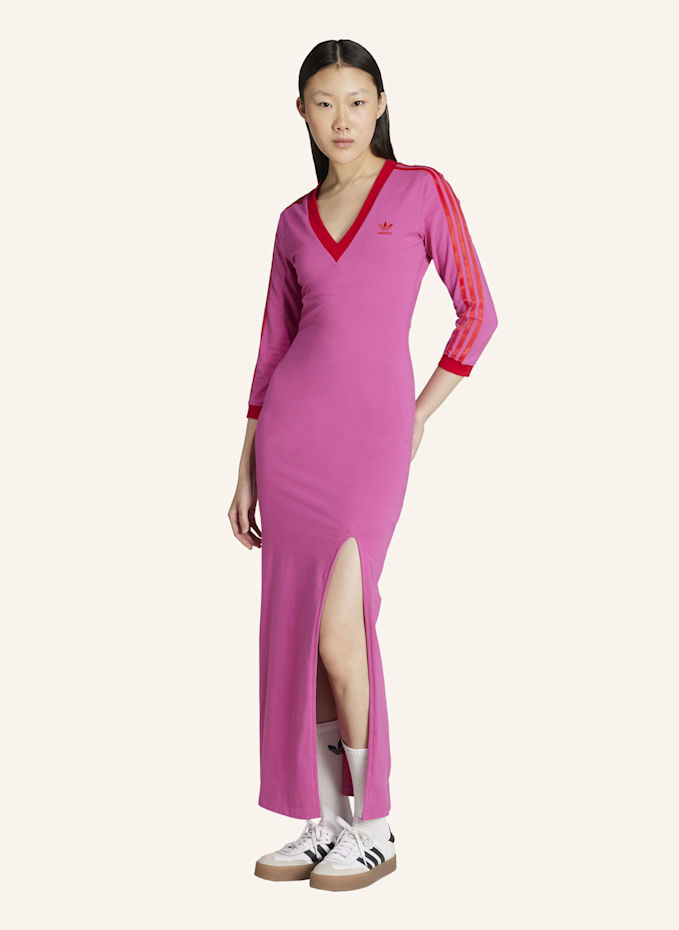 adicolor classics 3 stripes maxi dress red adidas Originals in / pink Adidas red