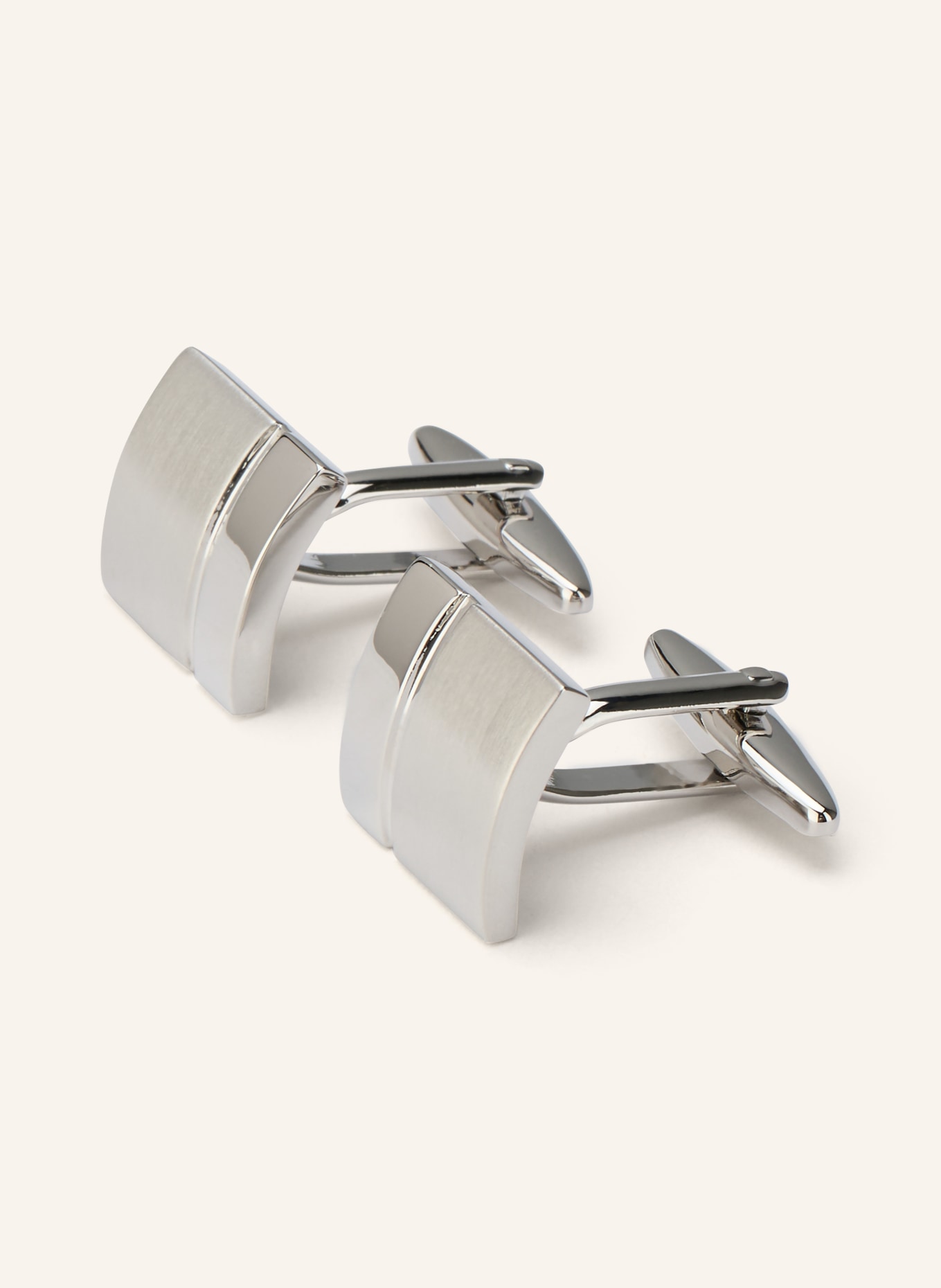 STROKESMAN'S Manchetknopen CHABROLLE met geschenkdoos: ZILVER