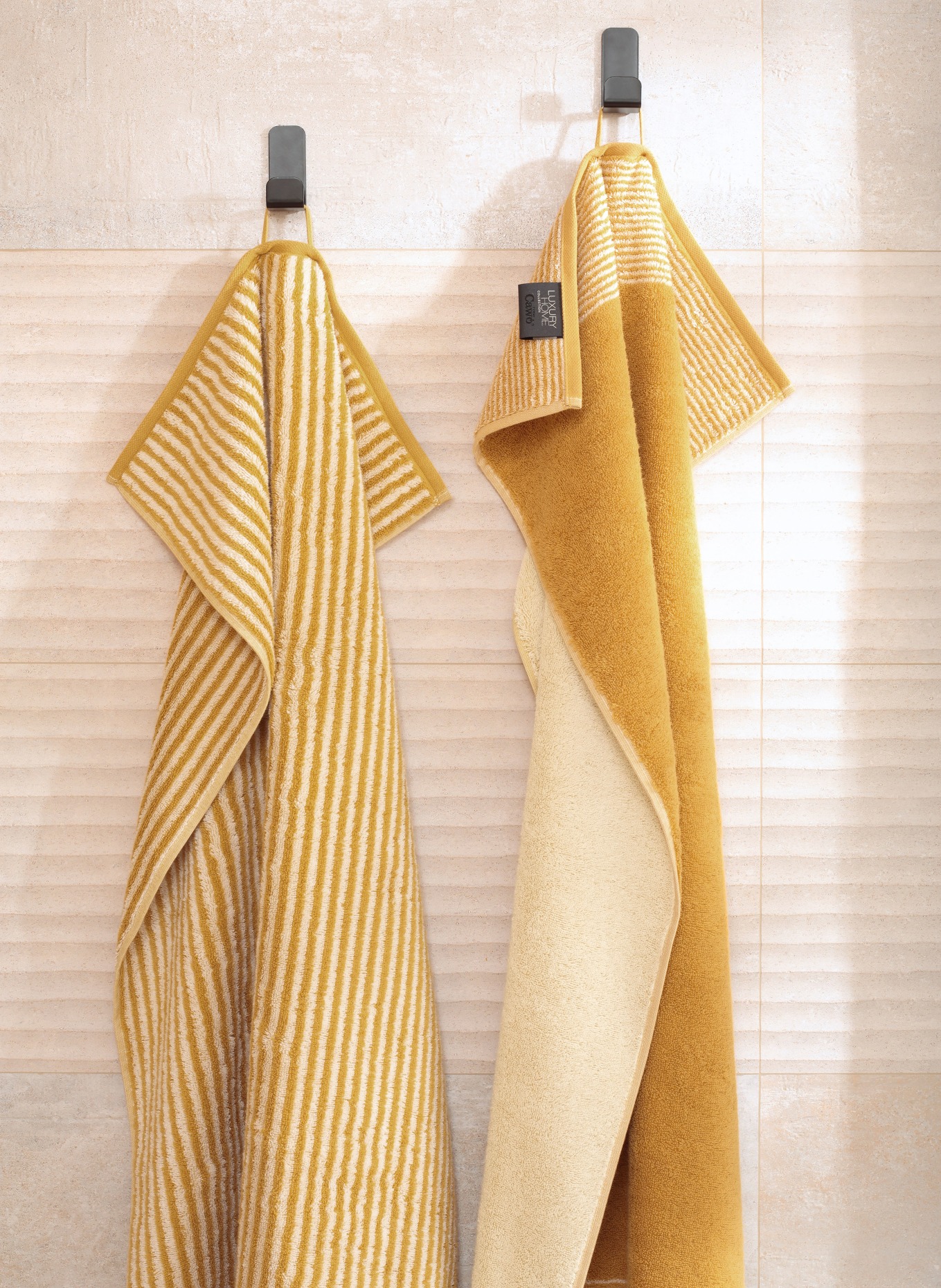 Cawö Serviette LUXURY HOME TWO-ONE: COGNAC / CRÈME