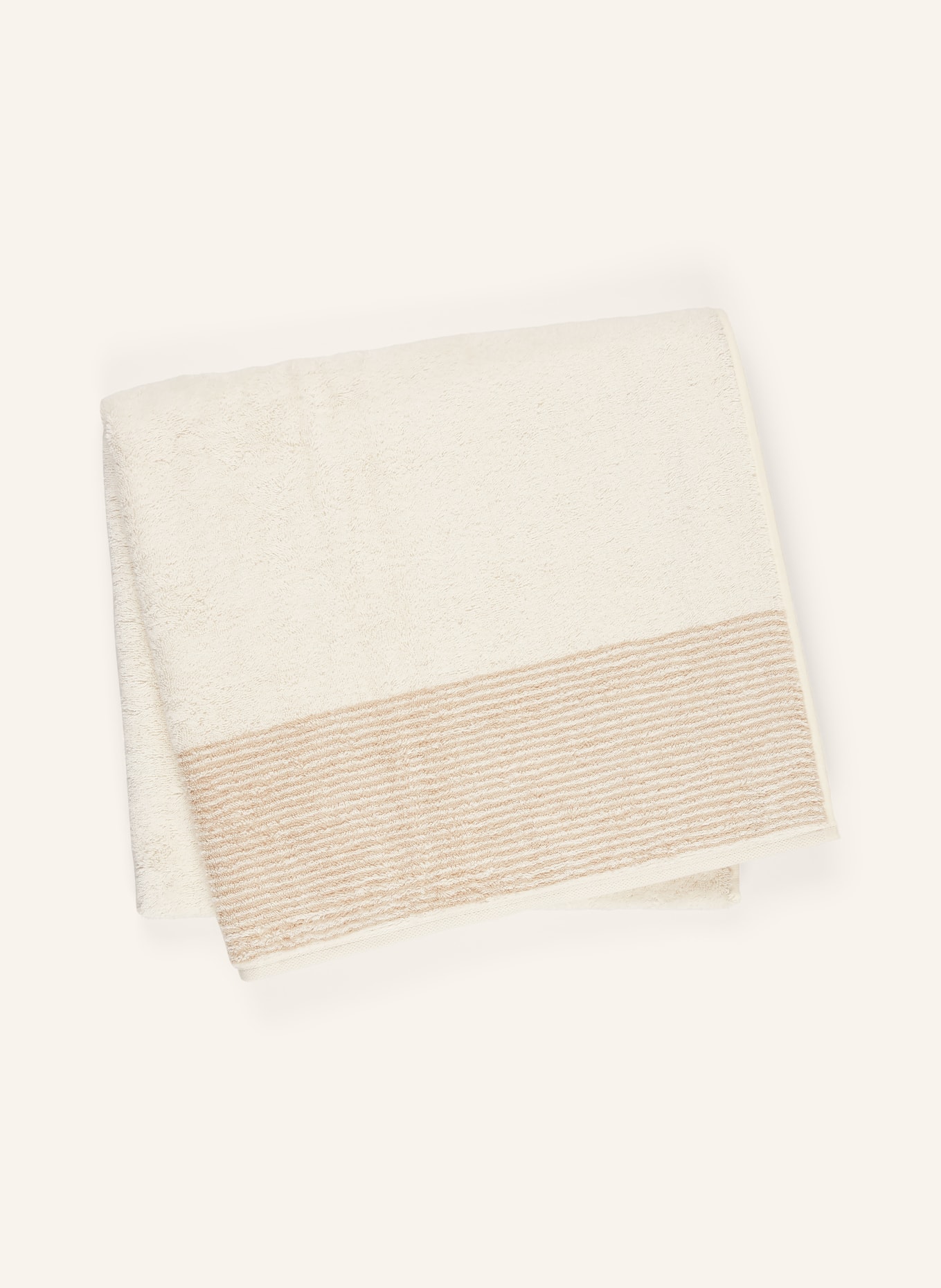 Cawö Duschtuch: CREME / TAUPE